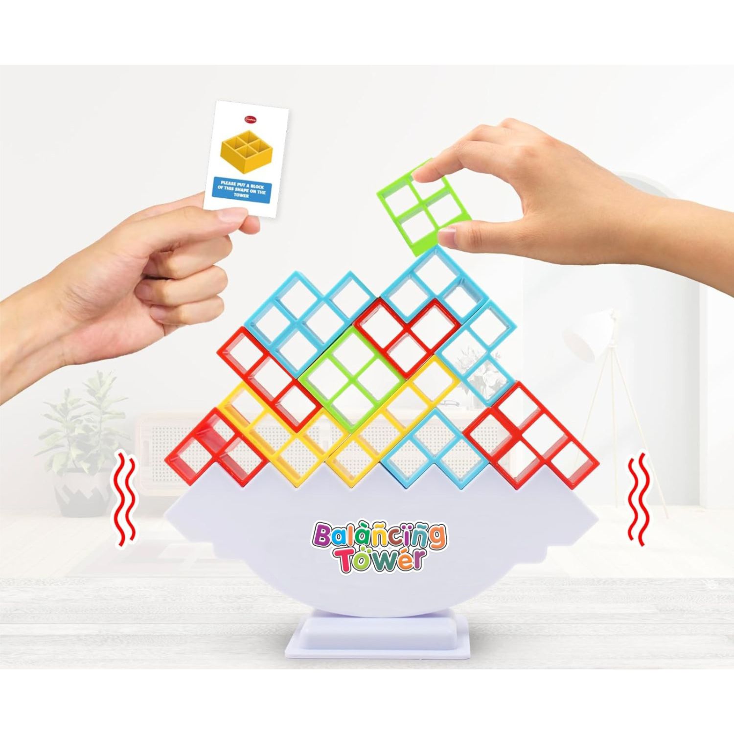 Balancing Tower 16 Blocks Game